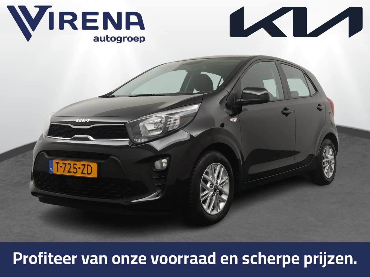 Kia Picanto - 1.0 DPi DynamicLine - Airco - Achteruitrijcamera - Cruise Control - Apple Carplay/Android - AutoWereld.nl