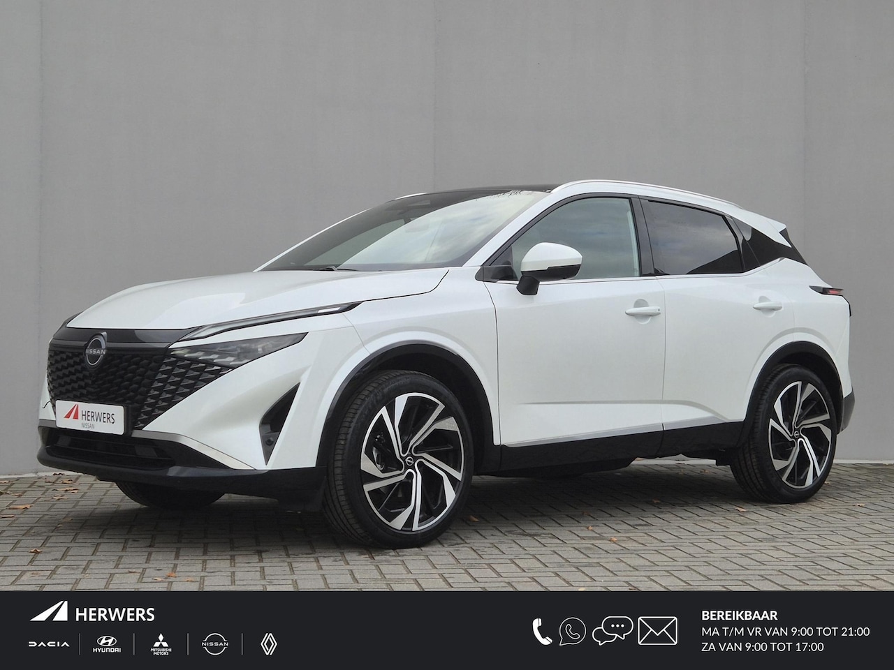 Nissan Qashqai - 1.3 MHEV Xtronic Tekna Plus Automaat / Fabrieksgarantie tot 03-2028 / Facelift / HUD / Pan - AutoWereld.nl