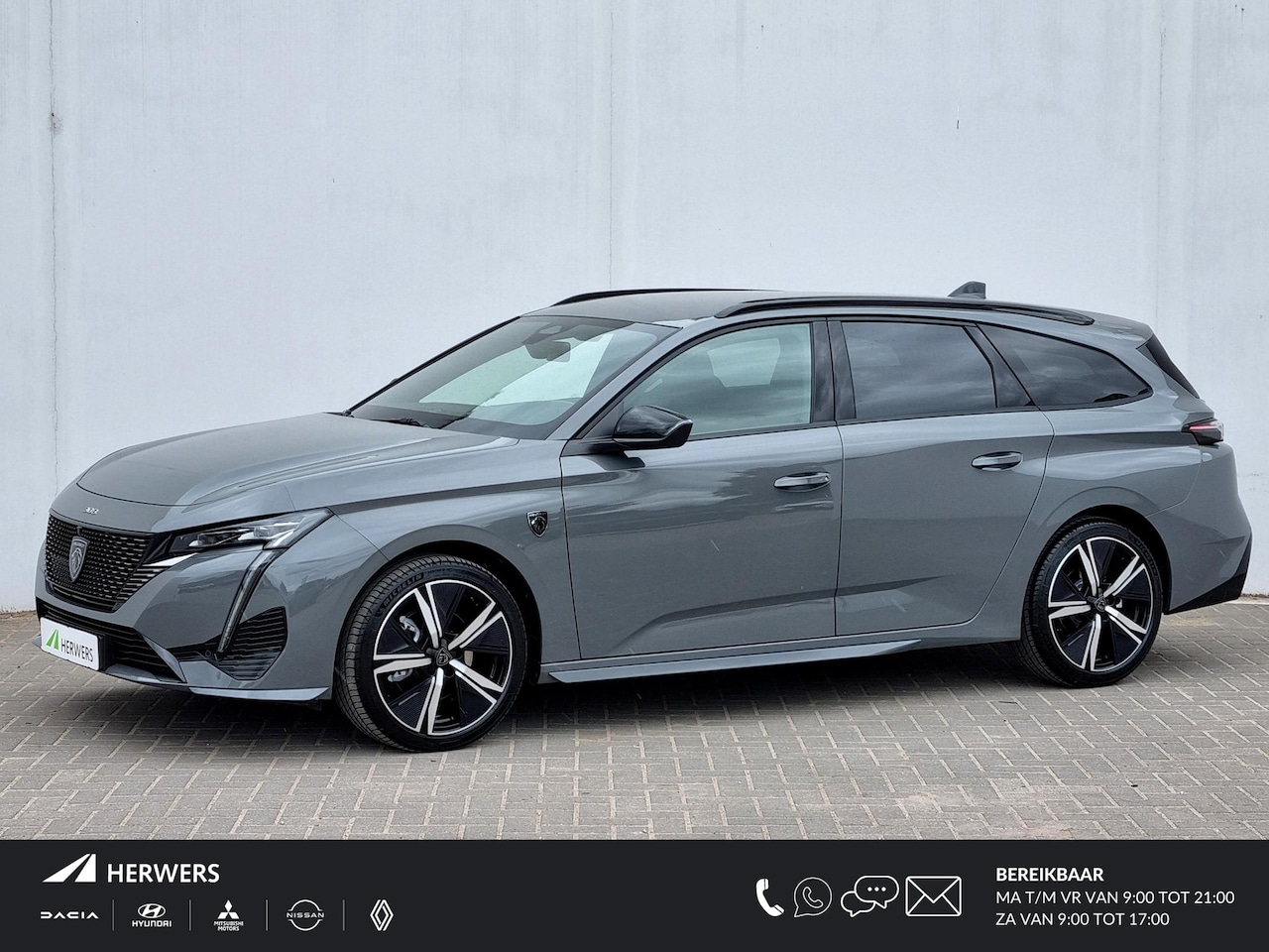 Peugeot 308 SW - Hybrid 136 e-DCS6 GT Automaat / Navigatie / Rondomzicht Camera / Cruise Control Adaptief / - AutoWereld.nl