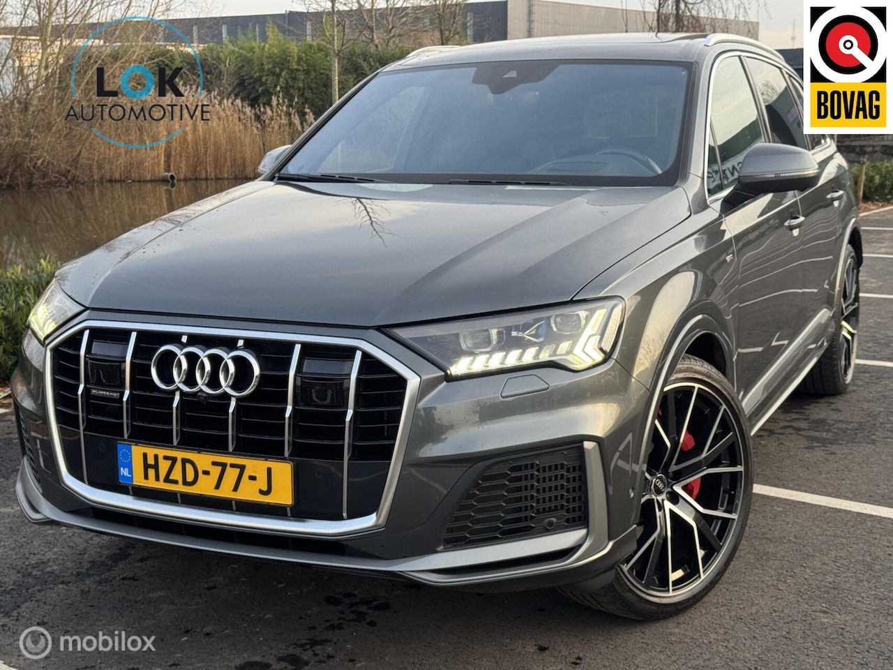 Audi Q7 - 55 TFSI e Quattro|S-line|PANO|B&O|CAMERA|HUD|KEYLESS - AutoWereld.nl