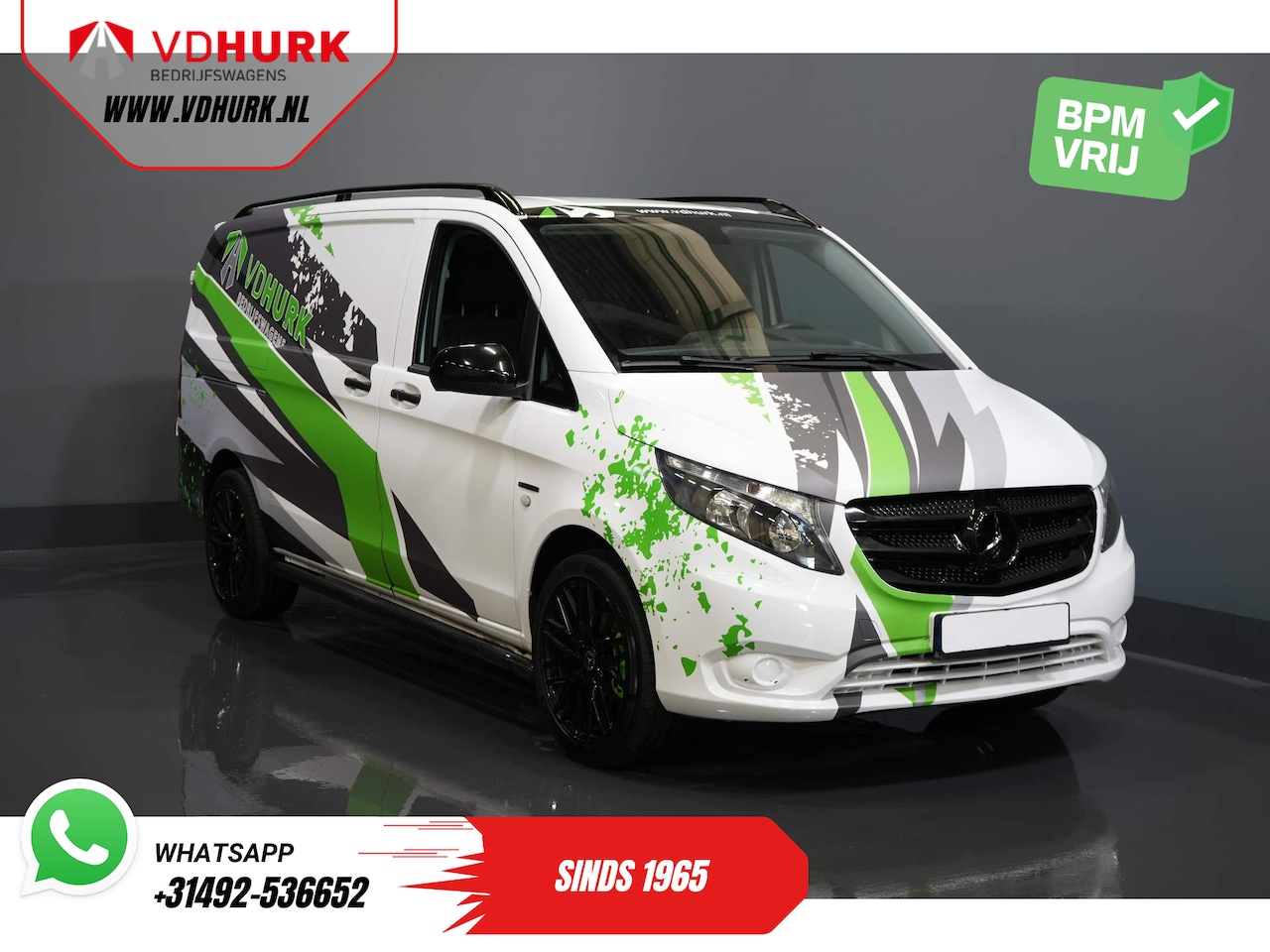 Mercedes-Benz eVito - DEMO BPM VRIJ! 19"/ HG Zwart Pakket/ Spoiler/Sidebars/ L2/ Navi/ Camera/ Stoelverw. - AutoWereld.nl