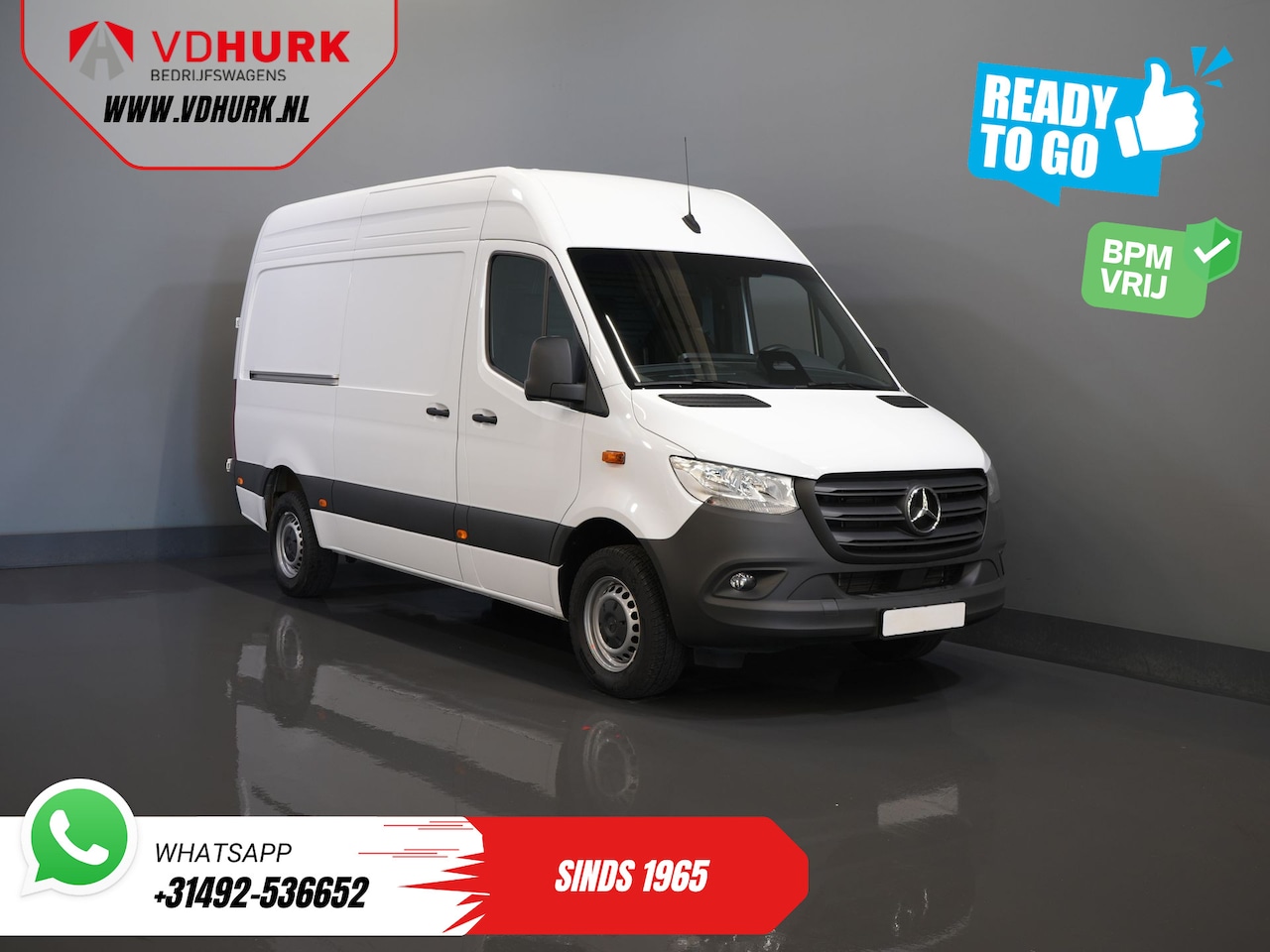 Mercedes-Benz Sprinter - 317 CDI Aut. L2H2 BPM VRIJ! Gev.Stoel/ 270 Gr.Deuren/ Stoelverw./ Navi/ Camera/ Cruise/ Ai - AutoWereld.nl