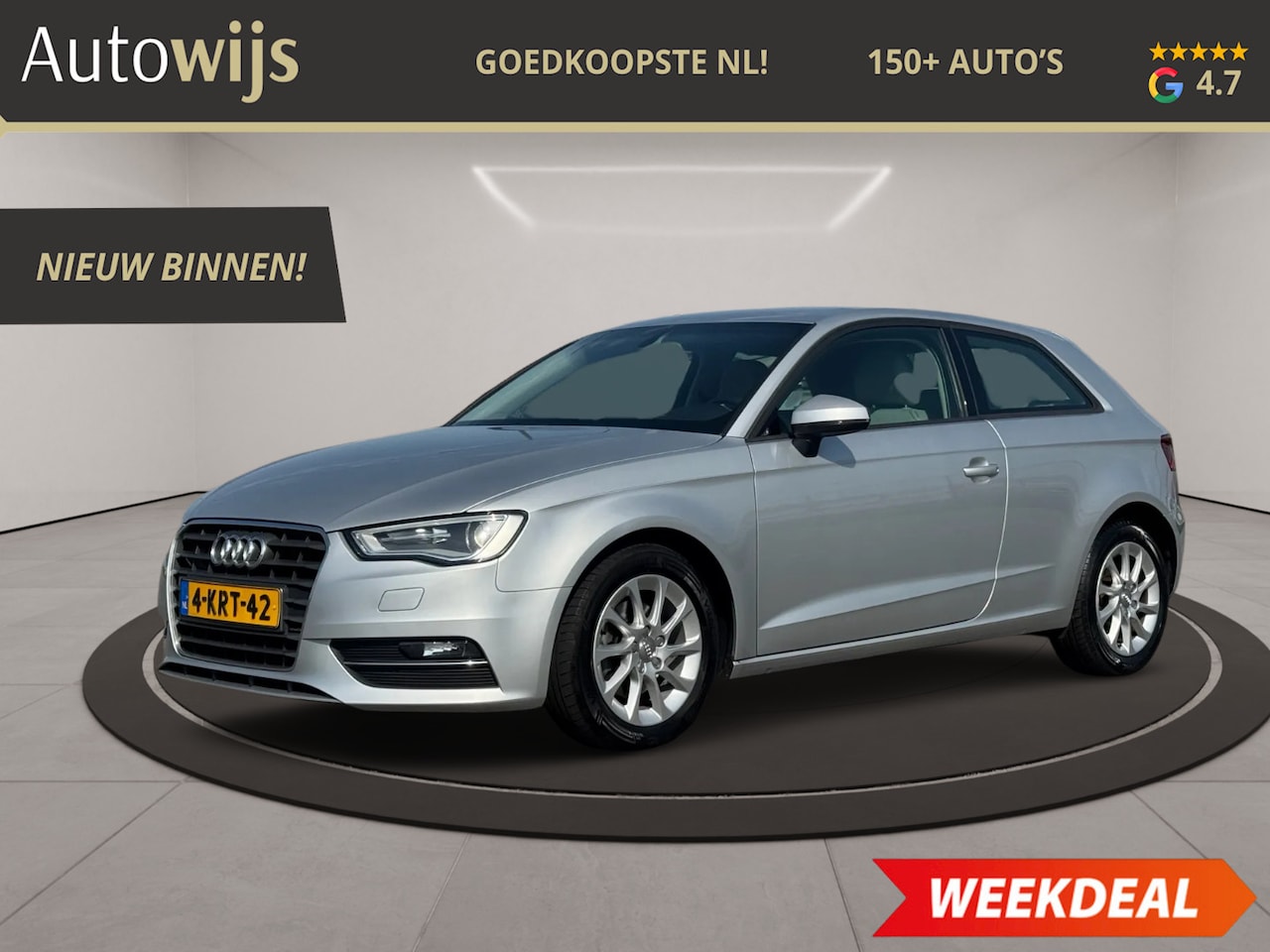 Audi A3 - 1.4 TFSI Attraction Pro Line plus|Xenon|Keyless|Clima|Navi - AutoWereld.nl