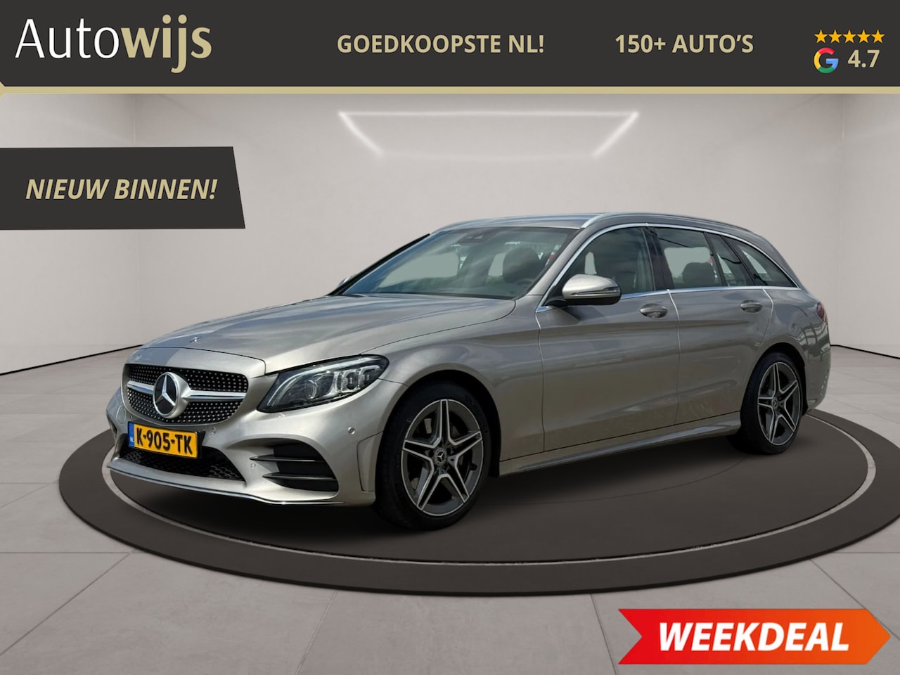 Mercedes-Benz C-klasse Estate - 200 Business Solution AMG|Facelift|Digidash|Led|Camera - AutoWereld.nl