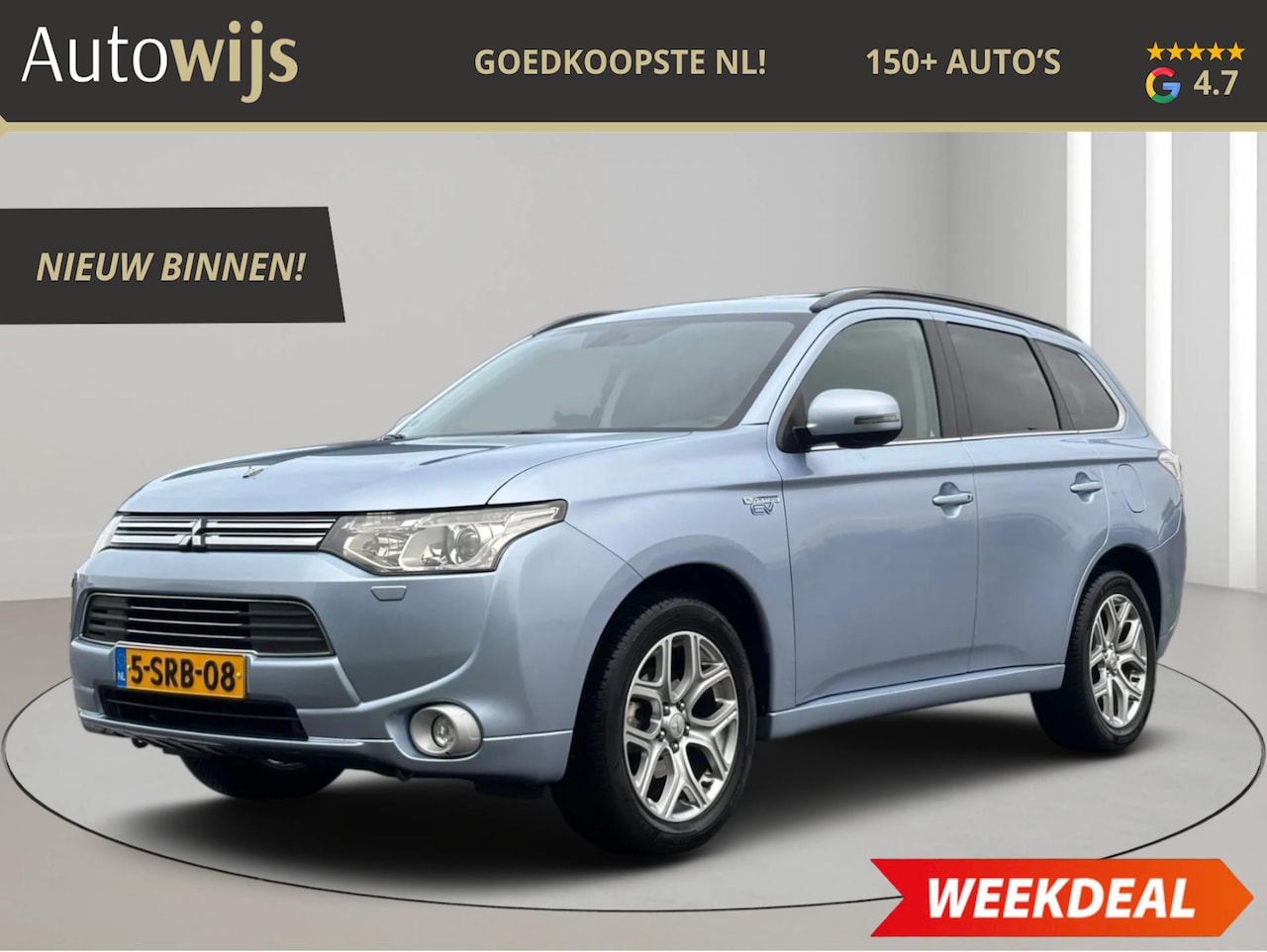 Mitsubishi Outlander - 2.0 PHEV instyle+|PANO|LEDER|CAMERA|TREKHAAK|NAVI|GOED ONDERHOUDEN - AutoWereld.nl