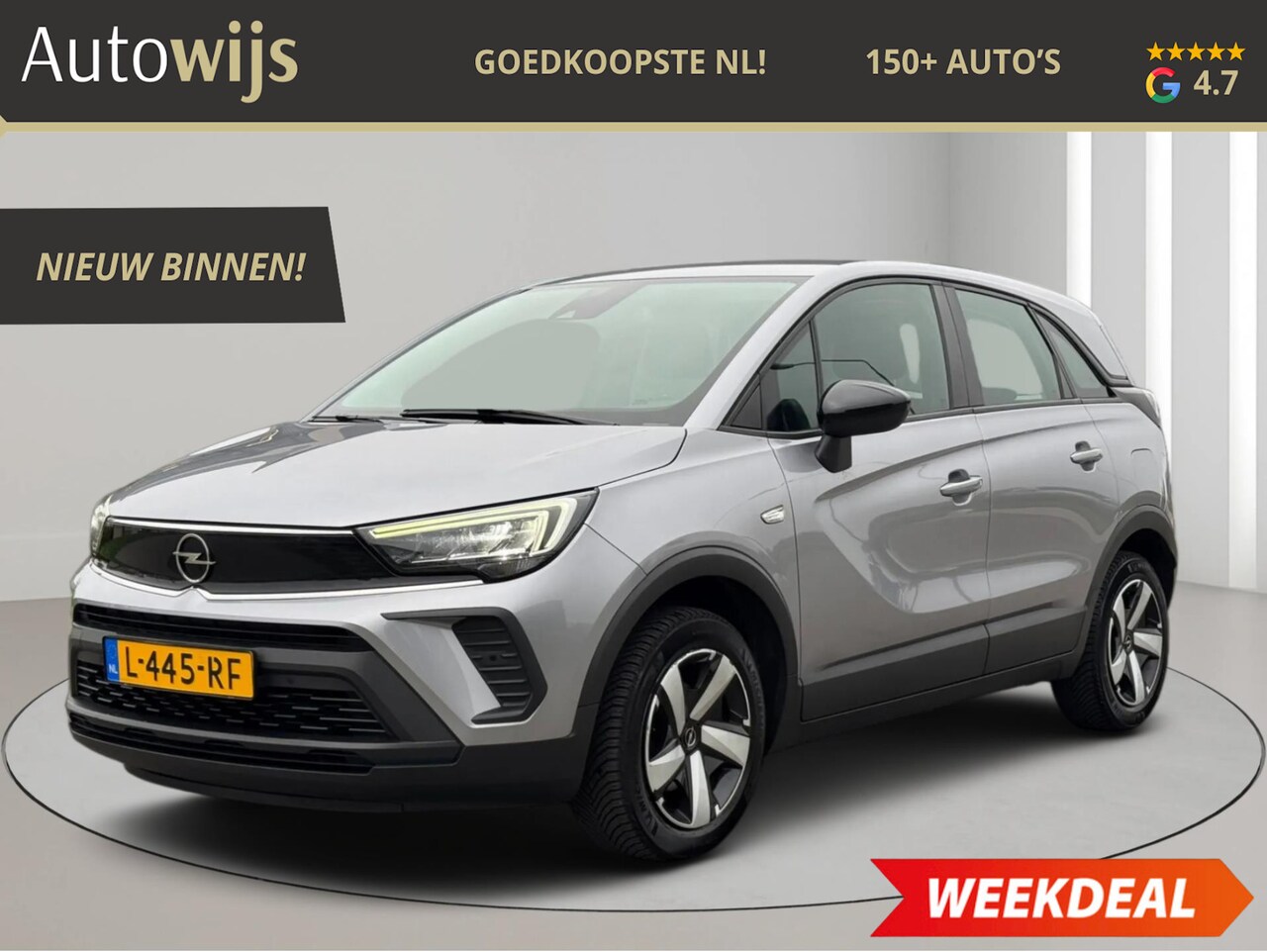 Opel Crossland - 1.2 Turbo Edition|NWE MODEL|360Cam|Carplay|Navi|CRUISE|NL AUTO - AutoWereld.nl