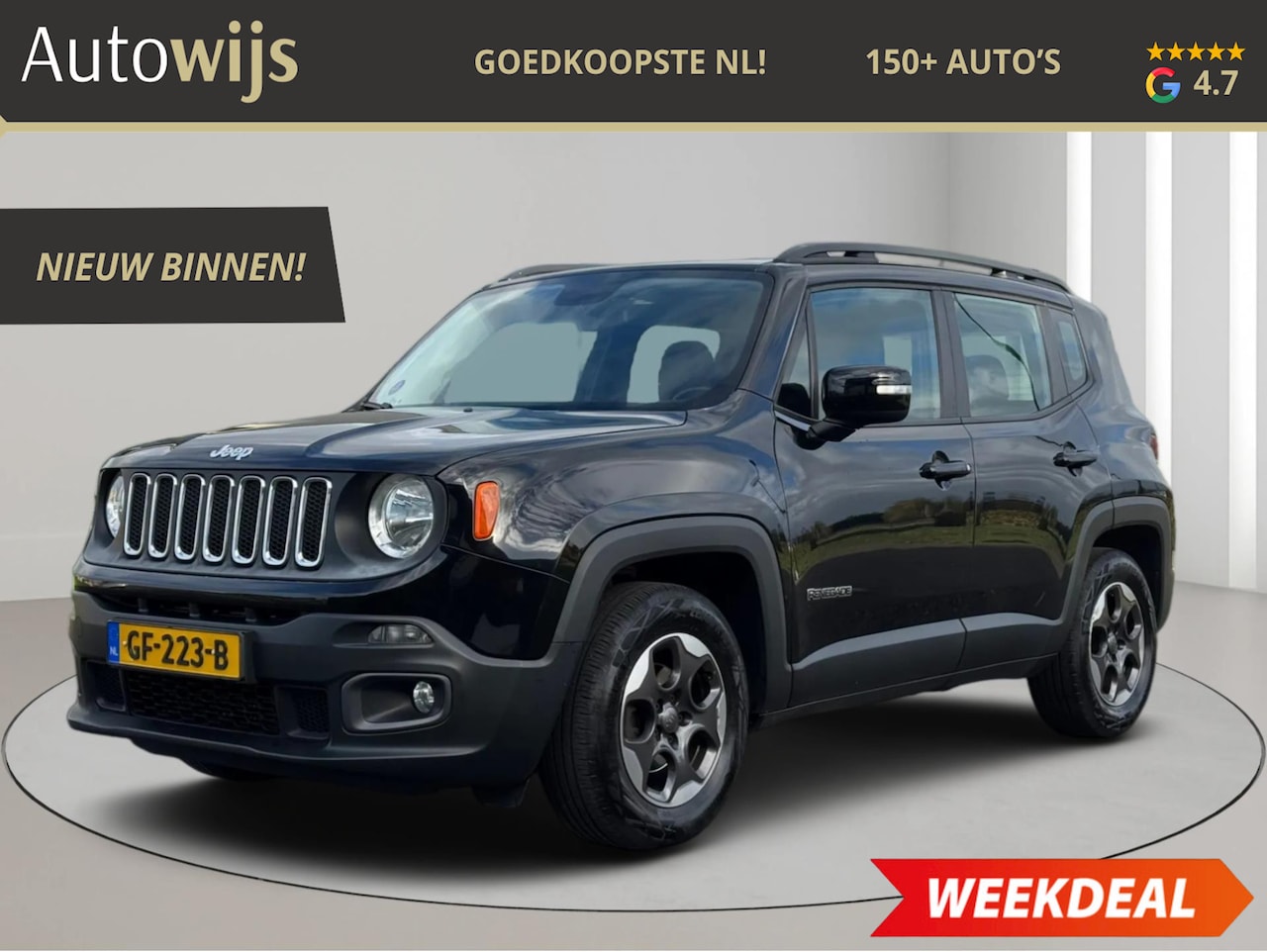 Jeep Renegade - 1.4 MultiAir Longitude|Trekhaak|NL AUTO|LM-VELG|CRUISE - AutoWereld.nl