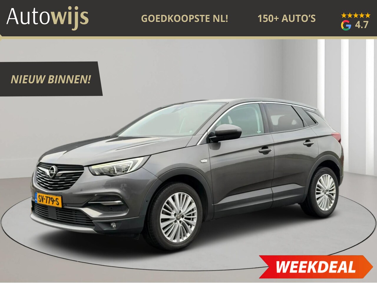 Opel Grandland X - 1.2 Turbo Innovation|NAVI|LED|PDC|LM-VELG|Keyless|NL AUTO| - AutoWereld.nl
