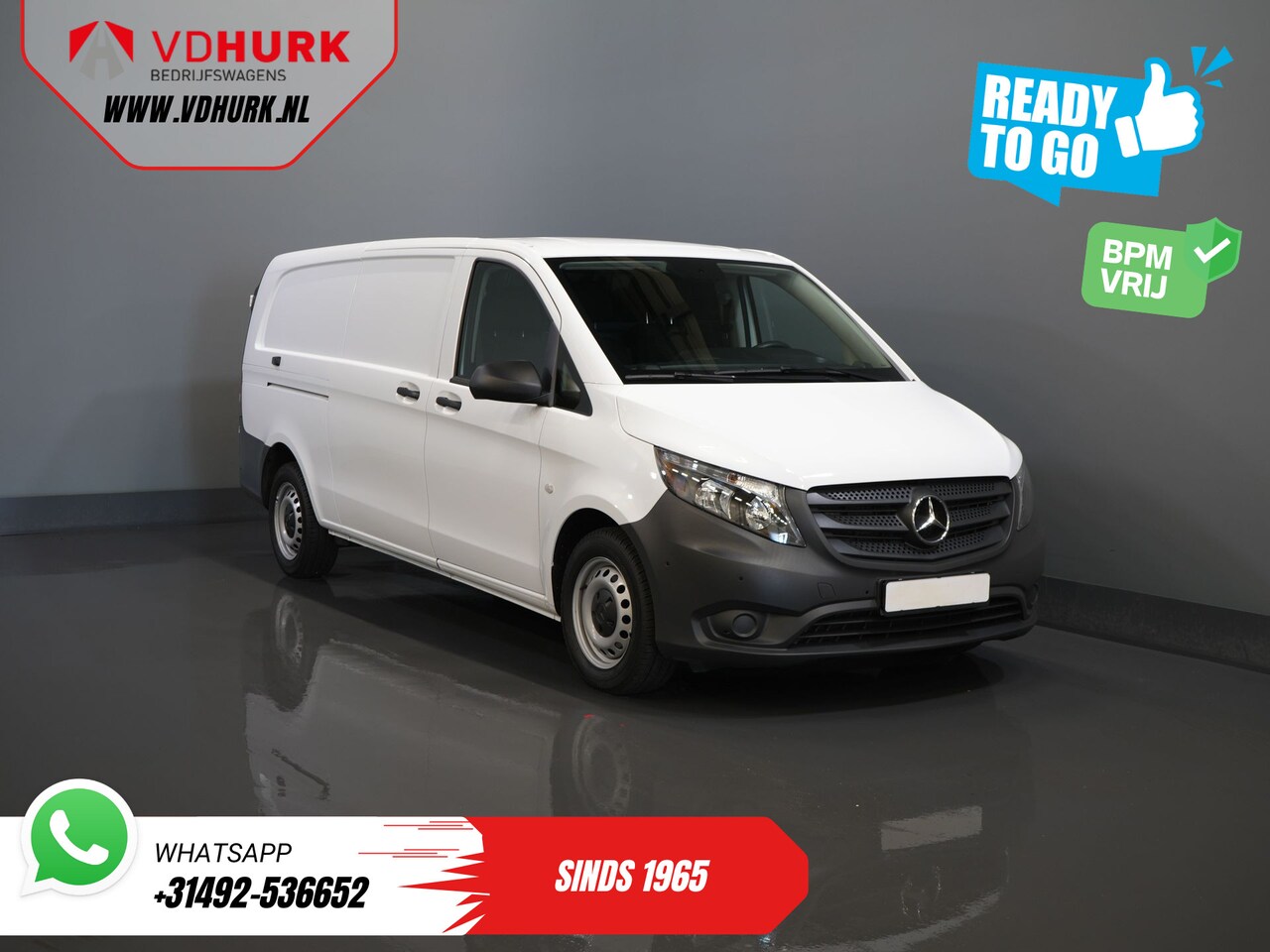 Mercedes-Benz Vito - 116 CDI Aut. L3 XL BPM VRIJ! Carplay/ Stoelverw./ 270Gr. Deuren/ Cruise/ Airco/ Navi/ Came - AutoWereld.nl