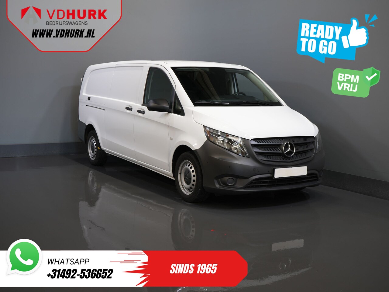 Mercedes-Benz Vito - 116 CDI Aut. L3 XL BPM VRIJ! Carplay/ Stoelverw./ 270Gr. Deuren/ Cruise/ Airco/ Navi/ Came - AutoWereld.nl