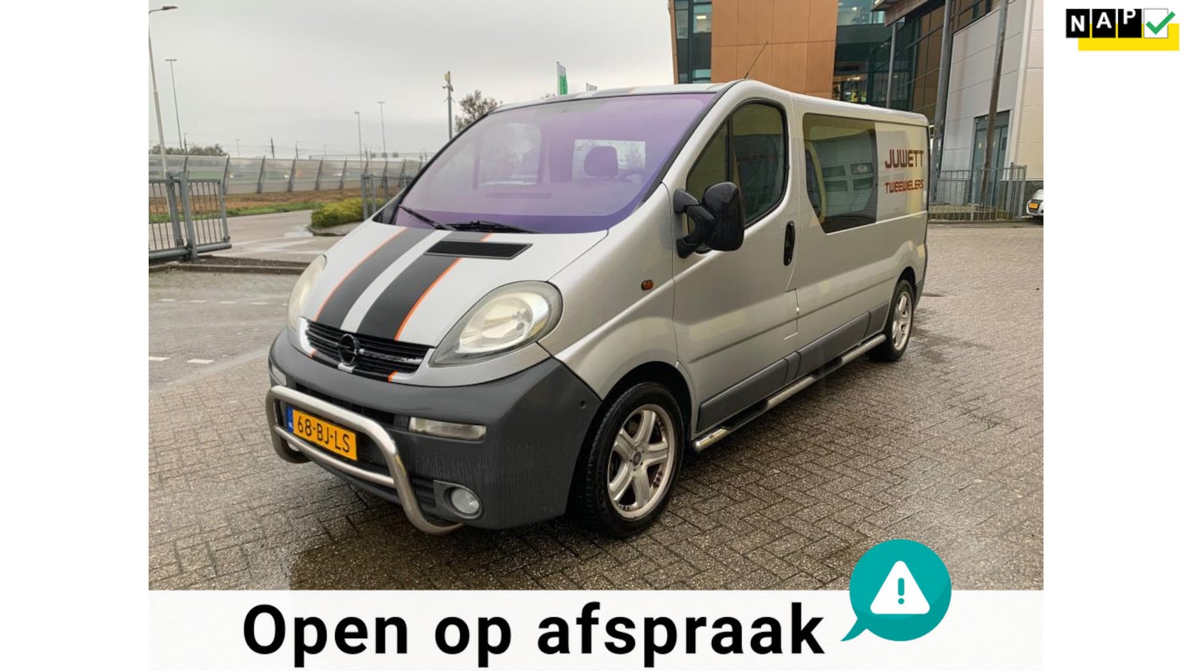 Opel Vivaro - 1.9 DTI L2H1 Zilver 2003 Airco Dubbele Cabine - AutoWereld.nl