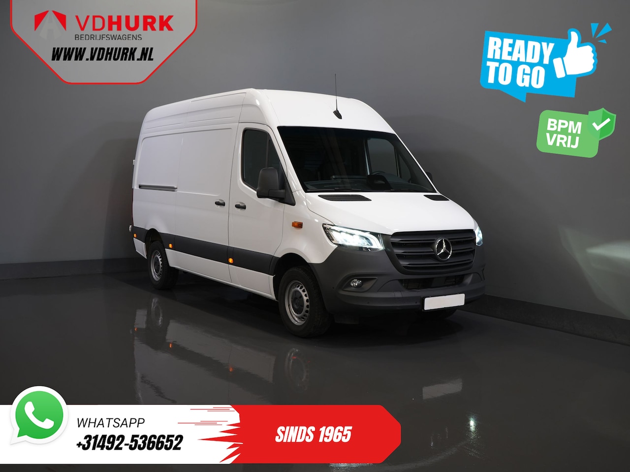 Mercedes-Benz Sprinter - 317 CDI Aut. L2H2 BPM VRIJ! LED/ Gev.Stoel/ 270Gr.Deuren/ Stoelverw./ Navi/ Camera/ PDC/ C - AutoWereld.nl