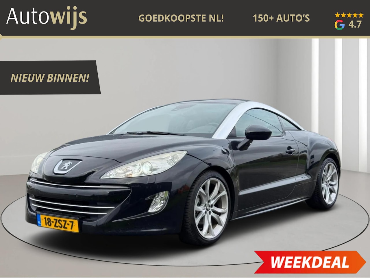 Peugeot RCZ - 1.6 THP|156PK|LEDER|NAVI|ELEKSTOEL|JBL|XENON|NL AUTO - AutoWereld.nl