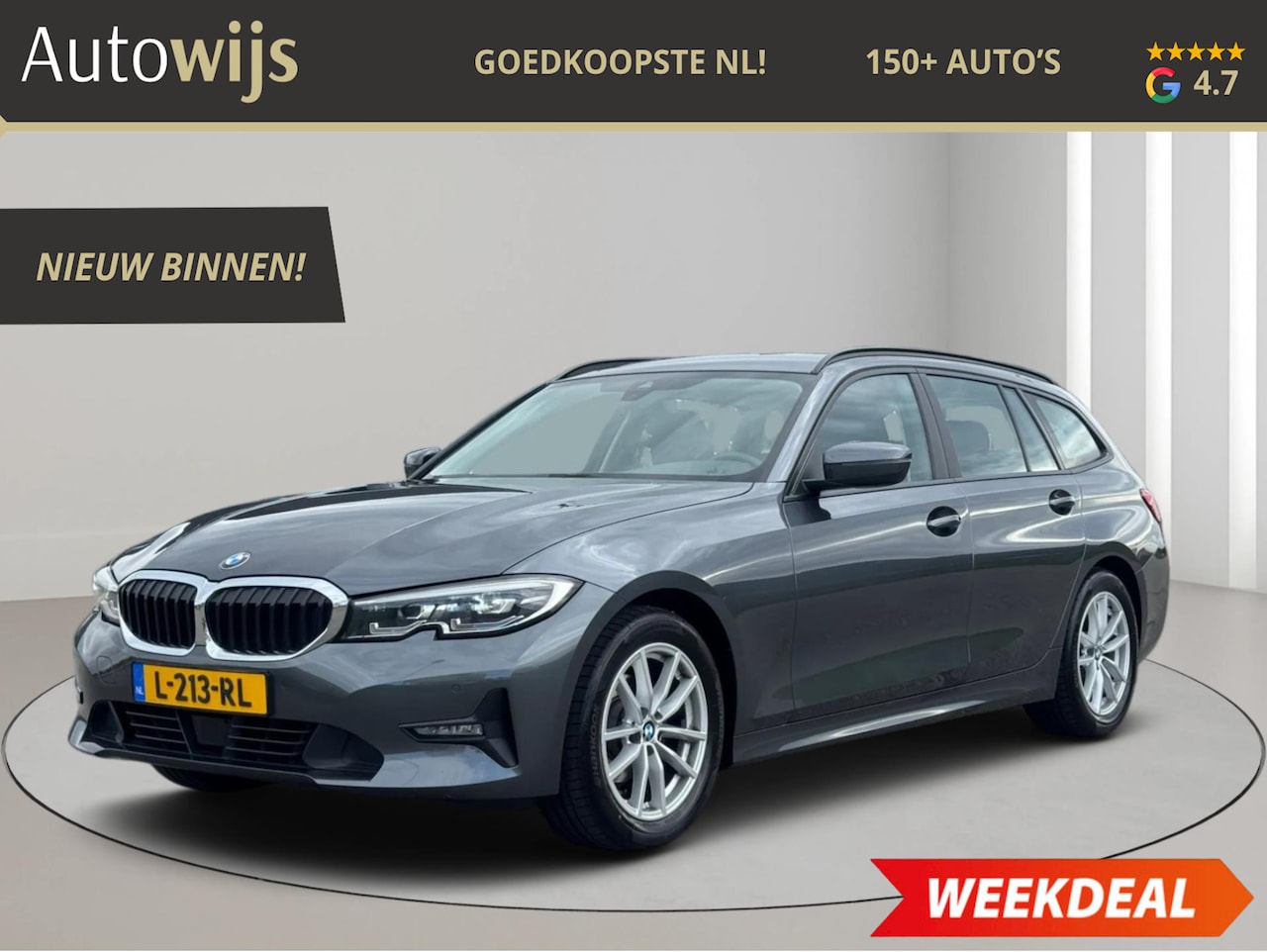 BMW 3-serie Touring - 318i Business Edition|Trekhaak|LED|NL AUTO|NAVI|PDC|ACC - AutoWereld.nl
