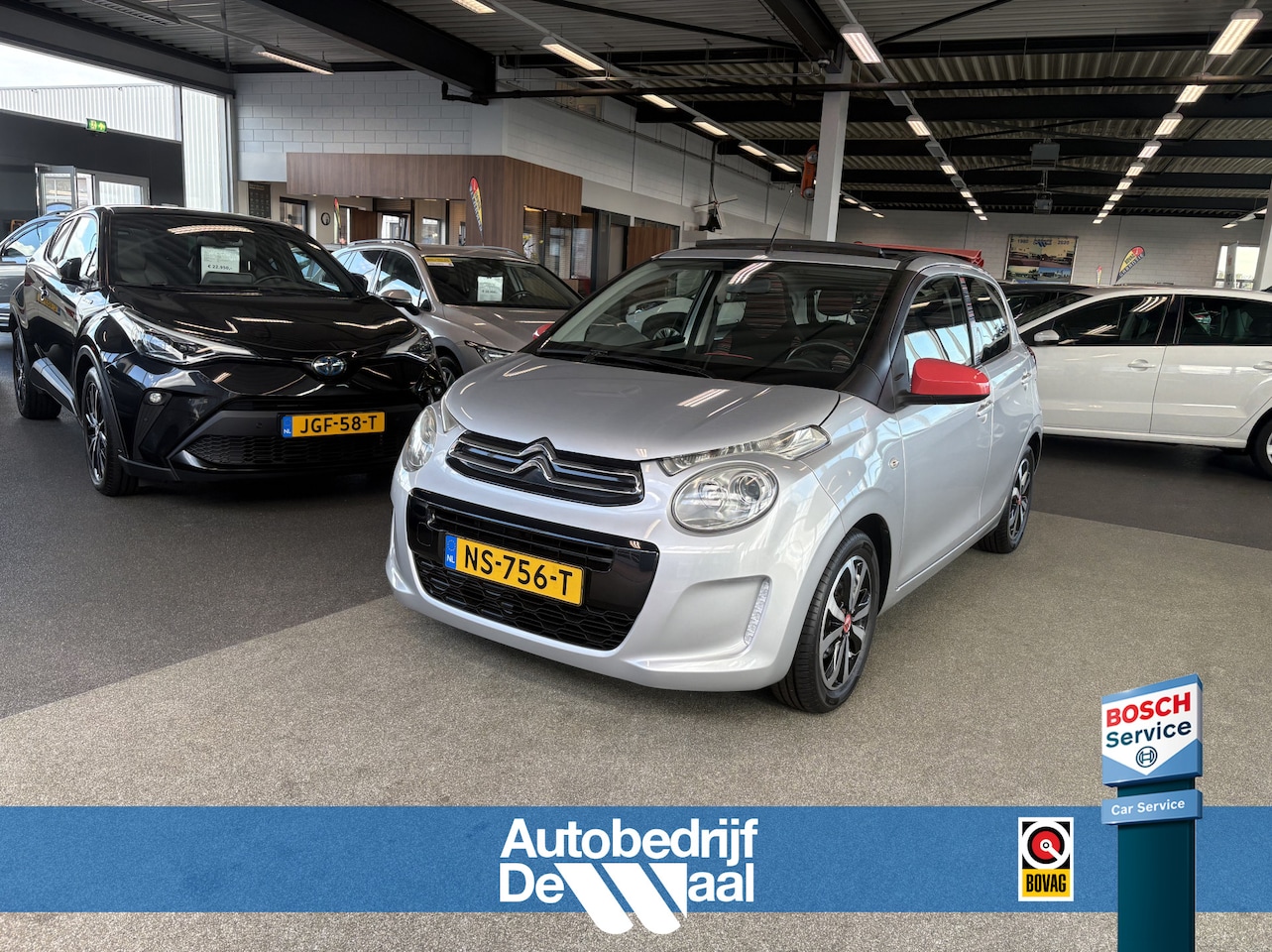 Citroën C1 - 1.2 82pk Airscape Shine 5-drs. VOUWDAK/AIRCO/MEDIA/NAVI/15INCH - AutoWereld.nl