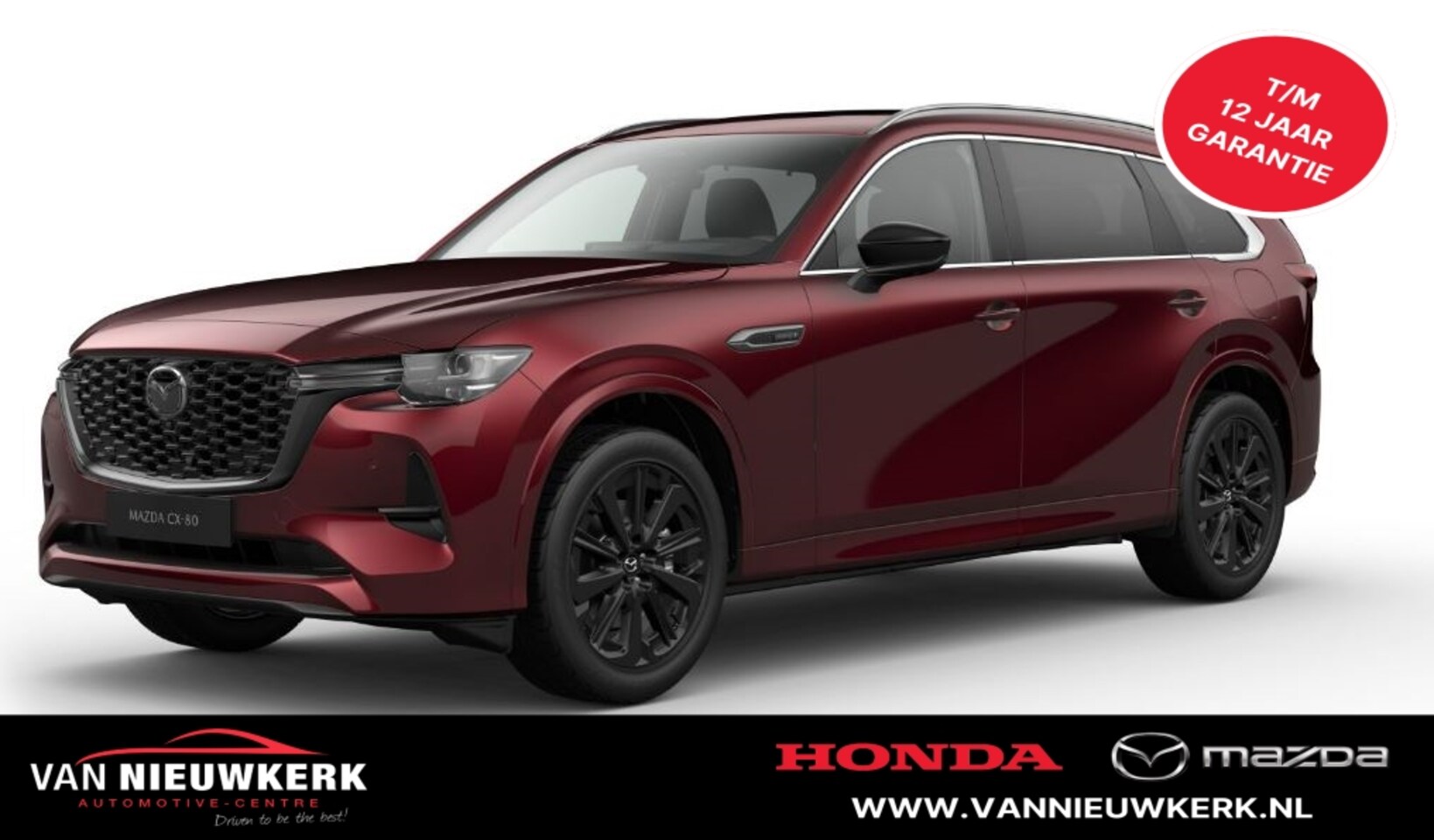 Mazda CX-80 - 2.5 e-Skyactiv PHEV 327pk AWD 8AT Homura PANORAMA-DAK - AutoWereld.nl