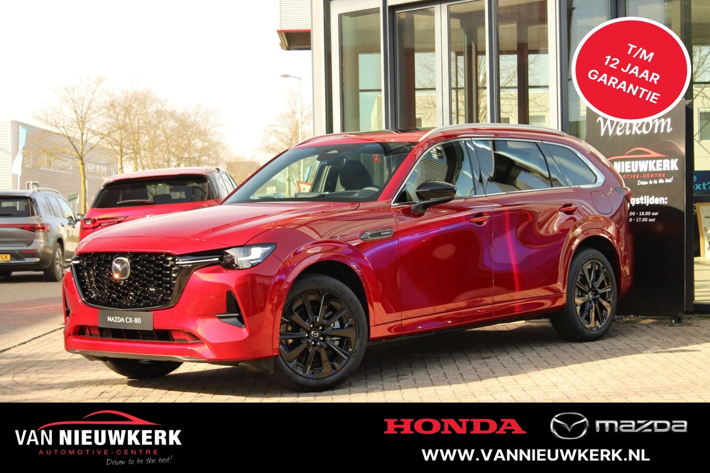 Mazda CX-80 - 2.5 e-Skyactiv PHEV 327pk AWD 8AT Homura Plus Captain Seat Pack - AutoWereld.nl