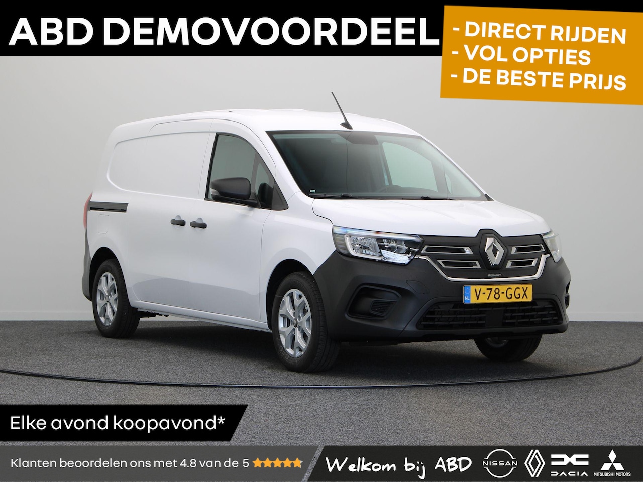 Renault Kangoo E-Tech - Advance L2 22 kW 44 kWh | Climate control | Cruise control | Radio | - AutoWereld.nl