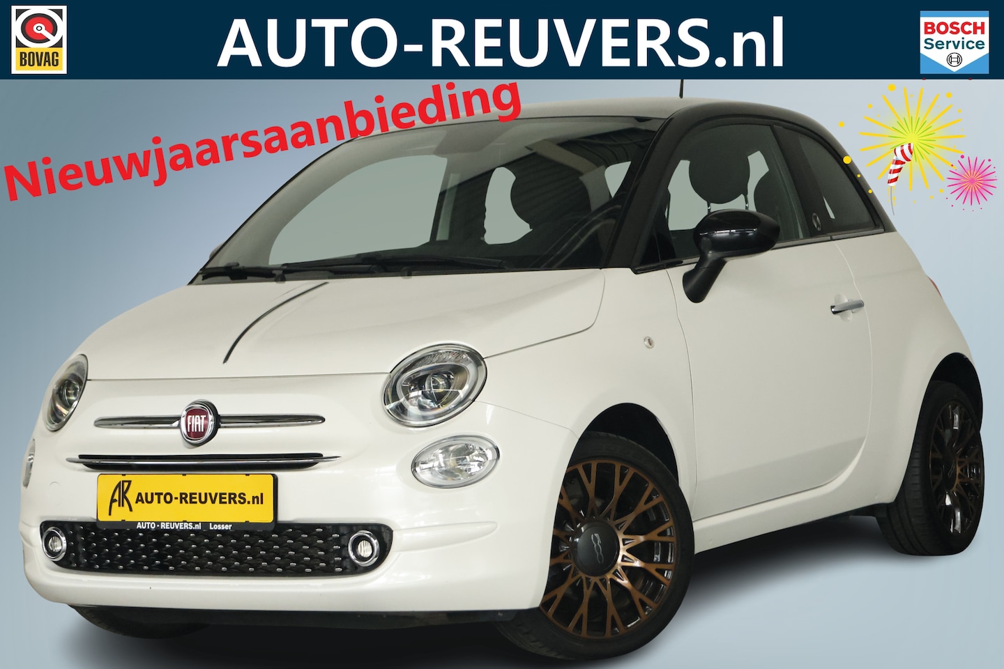Fiat 500 - 1.2 120th Anniversary / Panorama / TomTom / Cruisecontrol / Clima - AutoWereld.nl