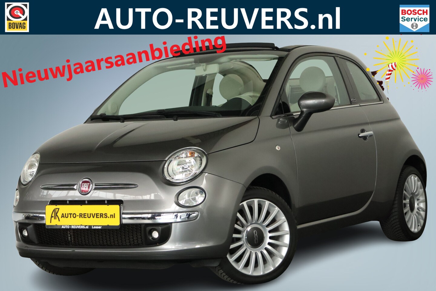 Fiat 500 C - 1.2 Lounge / Opendak / Airco / Bluetooth / Allseason - AutoWereld.nl
