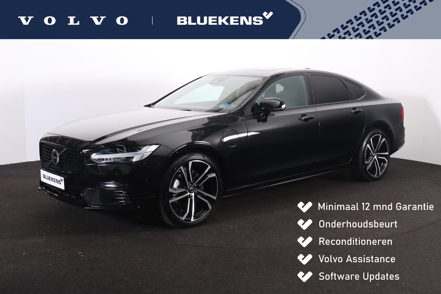 Volvo S90 - T8 AWD Plus Dark - Luchtvering - Schuif/kanteldak - IntelliSafe Assist & Surround - 360º C - AutoWereld.nl