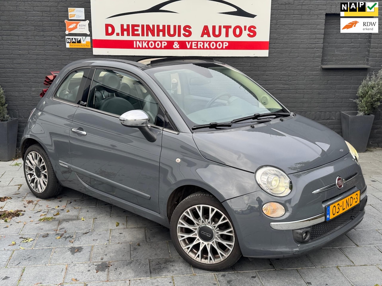 Fiat 500 C - 1.2 AUTOMAAT CABRIO KLIMA LEER XENON - AutoWereld.nl