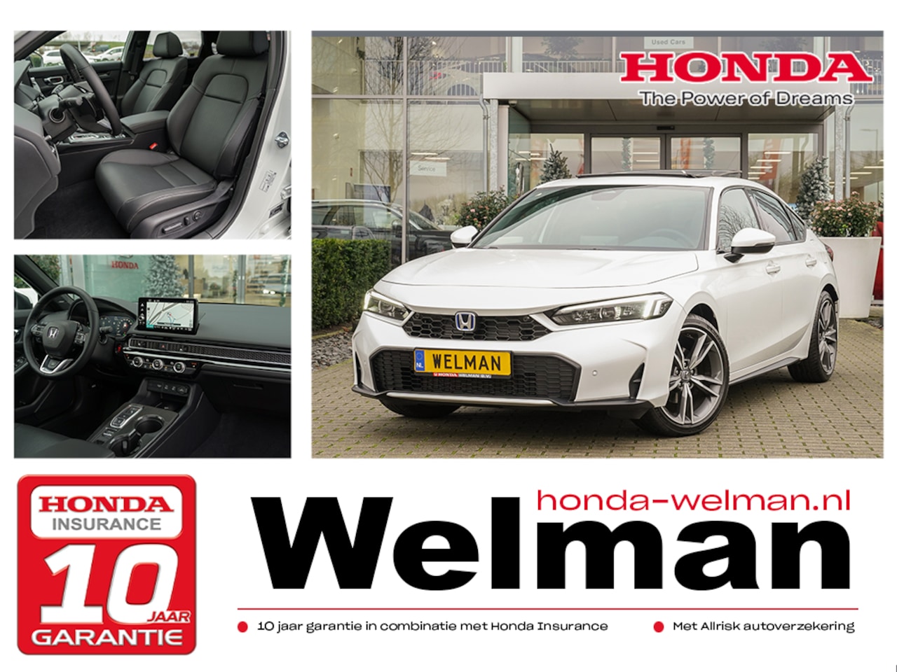 Honda Civic - 2.0 e:HEV ADVANCE - NIEUW - HYBRID - 184 PK - AutoWereld.nl