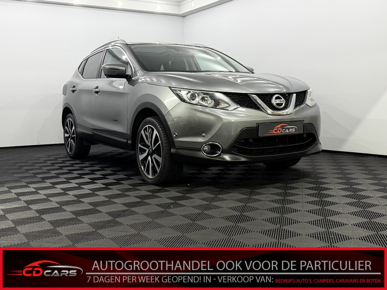 Nissan Qashqai - 1.2 Tekna Pano, Leder, 360 Camera, Stoelverwarming, Keyless start, Cruise control, Elektri - AutoWereld.nl