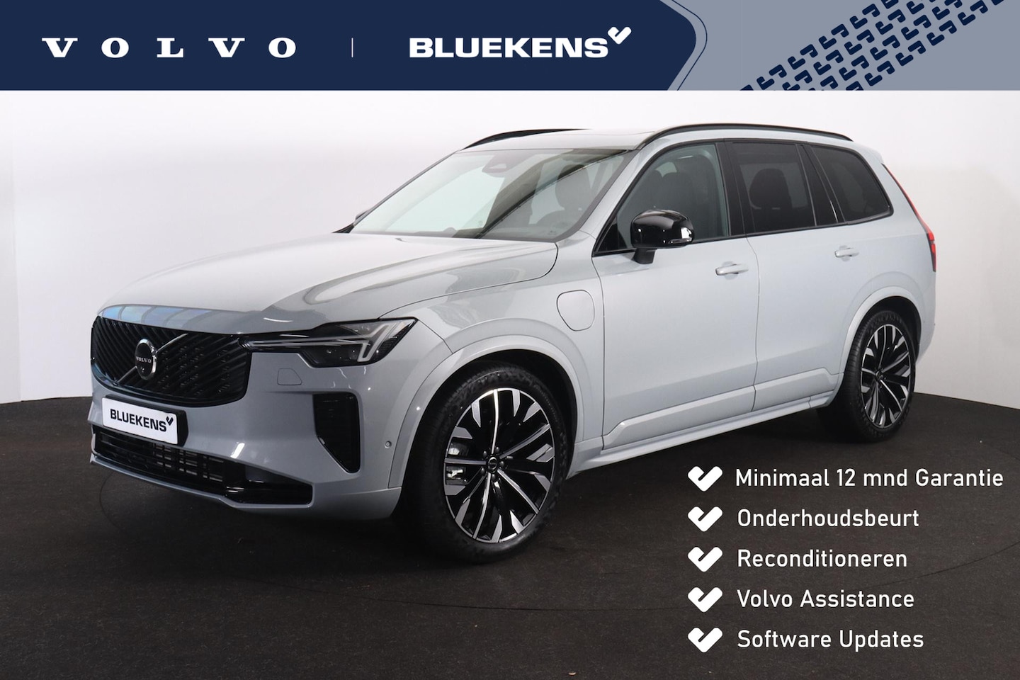 Volvo XC90 - T8 Recharge AWD Ultra Dark - Luchtvering - Panorama/schuifdak - IntelliSafe Assist & Surro - AutoWereld.nl