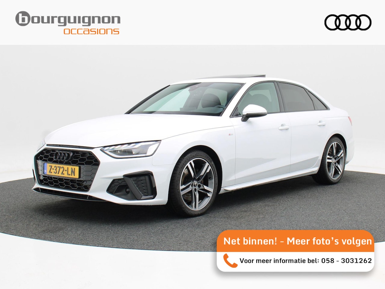 Audi A4 Limousine - 35 TFSi S-Line Competition 150 Pk Automaat | Open Dak | Zwart Optiek | Virtual Cockpit | S - AutoWereld.nl