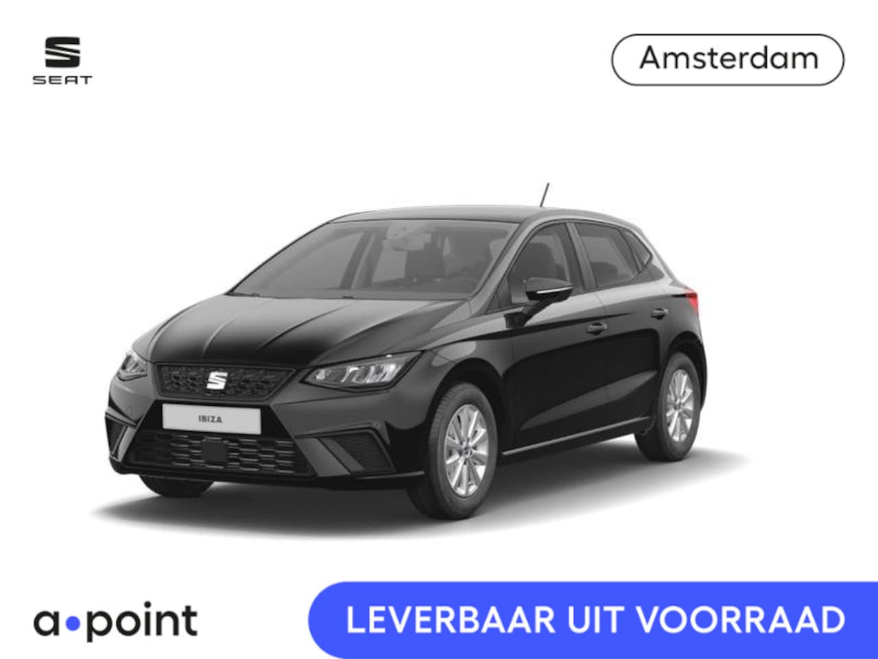 SEAT Ibiza - 1.0 EcoTSI Style | Midnight Black Metallic - AutoWereld.nl