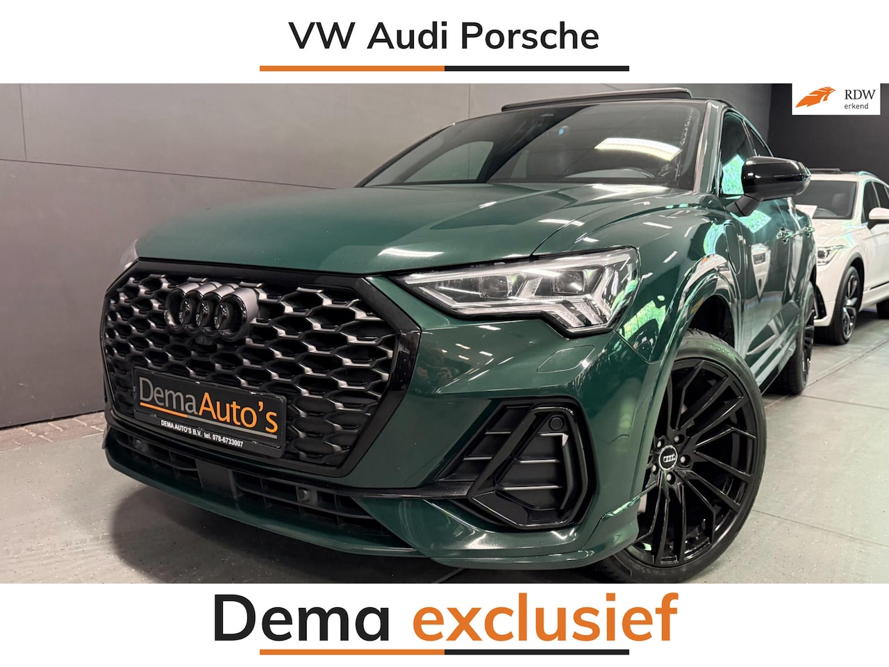 Audi Q3 Sportback - 45 TFSI e 3X SLINE BLACK-LINE 20'' PANO/LEDER/SFEERVERL/SONOS/M-STOELEN/CAM/DAB/// - AutoWereld.nl