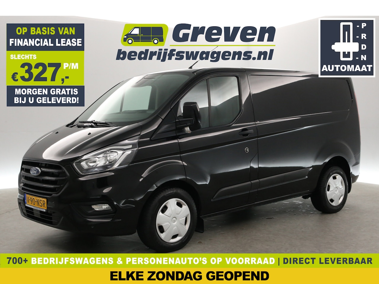 Ford Transit Custom - 280 2.0 TDCI L1H1 | Automaat | Airco | Cruise | 3-Zits | Stoelverw. | Trekh. | Parkeersens - AutoWereld.nl