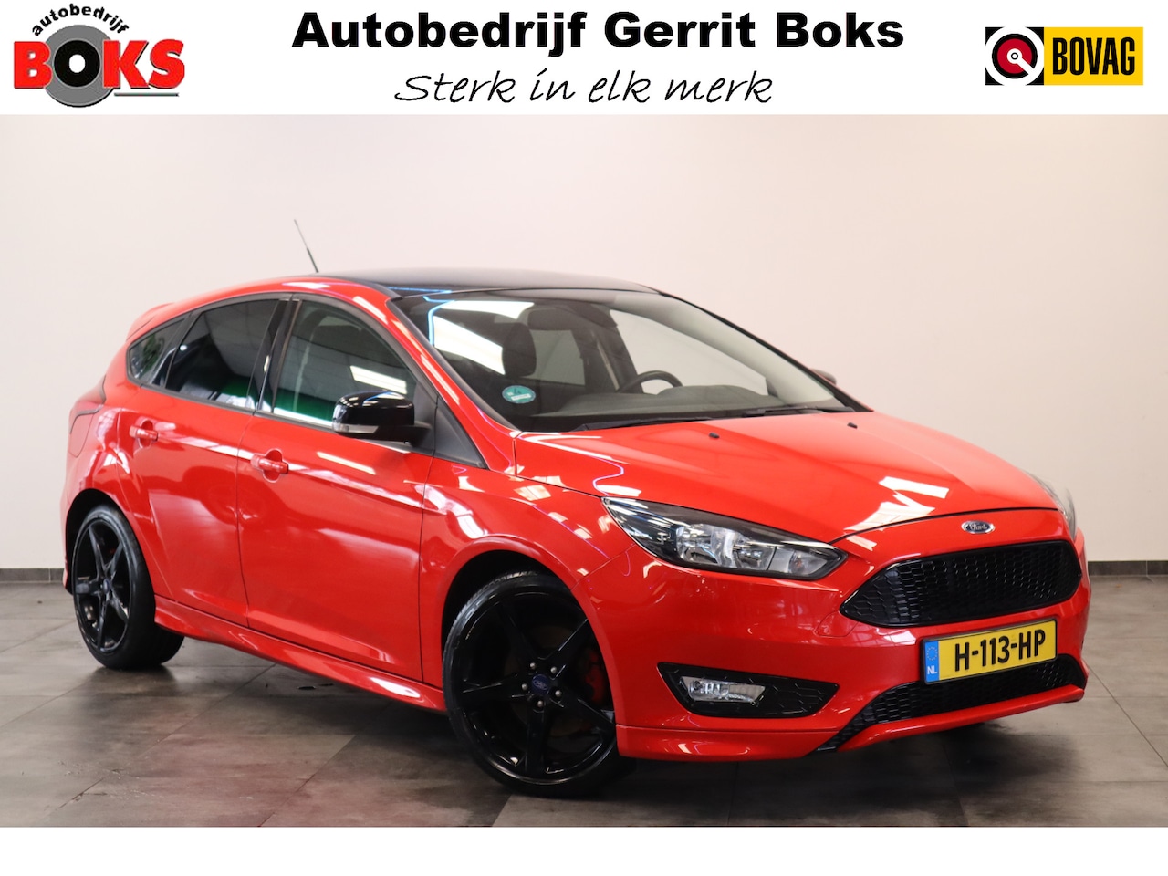 Ford Focus - 1.5 Red Edition Stoel + Stuurverwarming 18'' Zwart dak - AutoWereld.nl