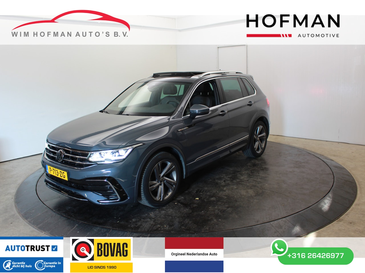 Volkswagen Tiguan - 1.5 TSI R-Line EL Trekh+aKlep Panodak Virtual Camera Zwarte hemel bkl - AutoWereld.nl