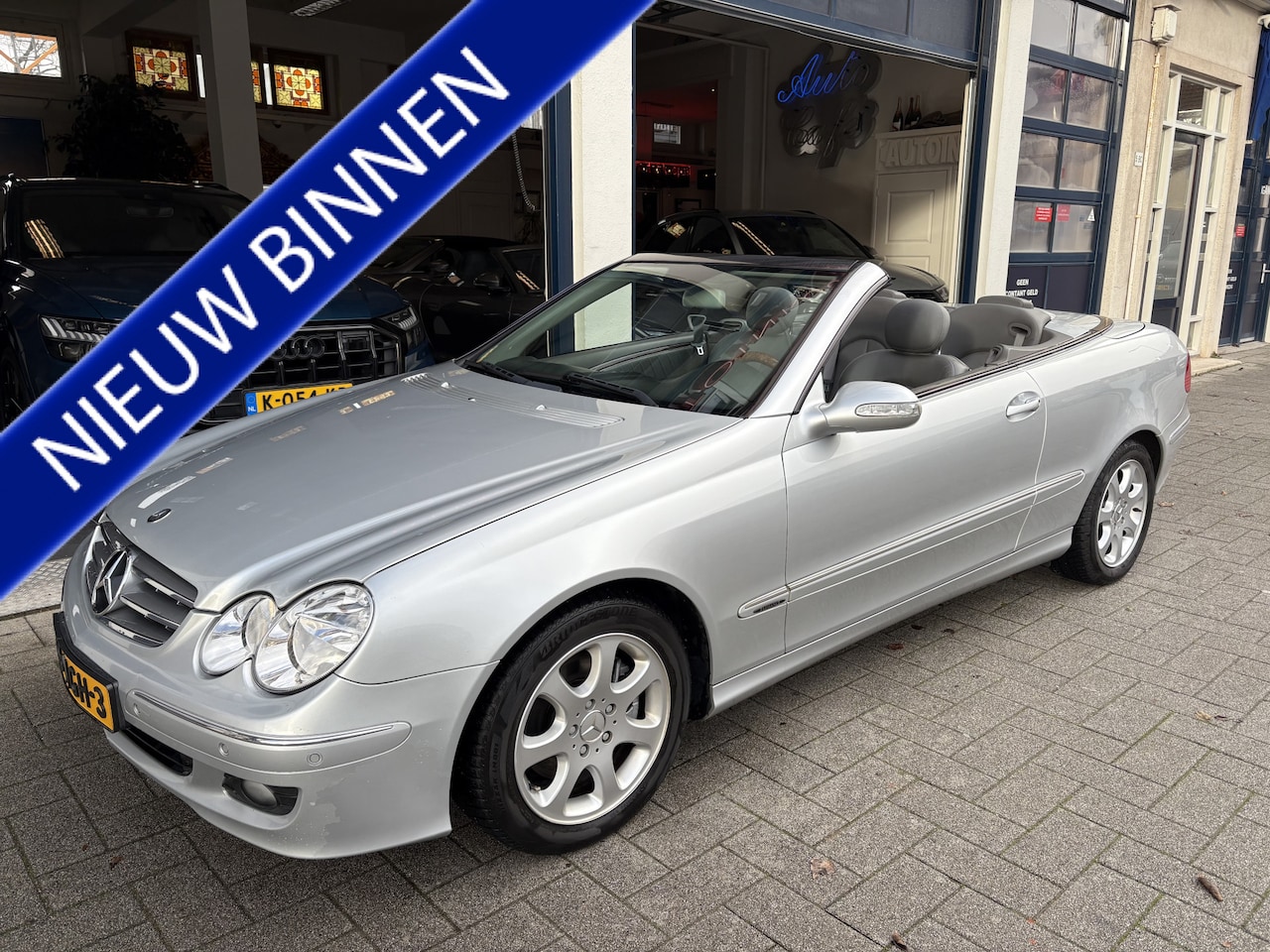 Mercedes-Benz CLK-klasse Cabrio - 200 K. Elegance AUT./LEDER/STOELVERW./TOPSTAAT - AutoWereld.nl