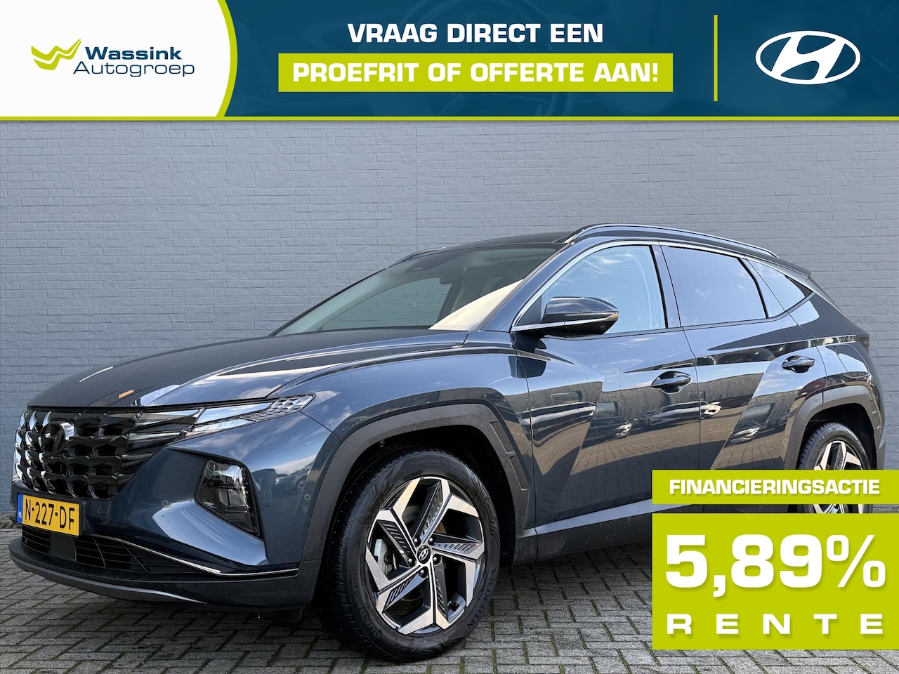 Hyundai Tucson - 1.6 T-GDi HEV 230pk Aut. Premium Sky | Schuif kanteldak | Leder | Stoelventilatie | 100% D - AutoWereld.nl