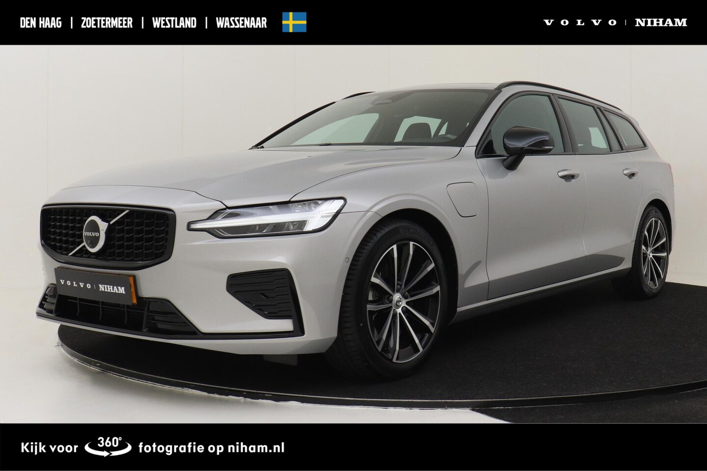 Volvo V60 - T6 PLUG-IN HYBRID AWD PLUS DARK -HARMAN/KARDON|360°CAM|BLIS|TREKHAAK|POWER-SEATS - AutoWereld.nl