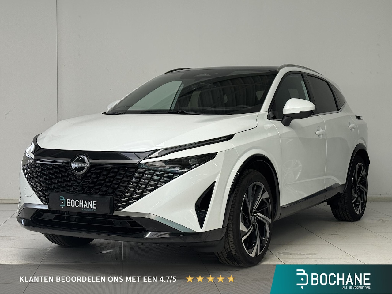 Nissan Qashqai - 1.3 MHEV Xtronic Tekna Plus | Navigatie | 360° Camera | Panoramadak | BOSE | Stoel + stuur - AutoWereld.nl