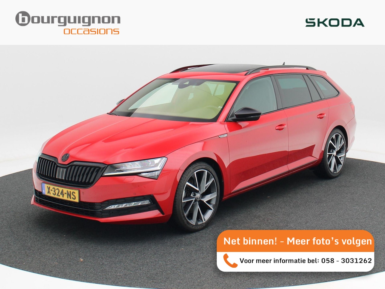 Skoda Superb Combi - 1.5 TSi 150 Pk Automaat Sportline Business | Panoramadak | Trekhaak | Virtual Cockpit | Ad - AutoWereld.nl