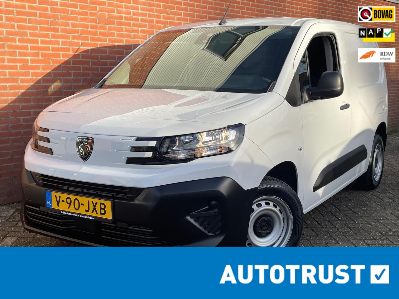 Peugeot Partner - 1.5 BlueHDi Airco Navi Trekhaak Carplay - AutoWereld.nl