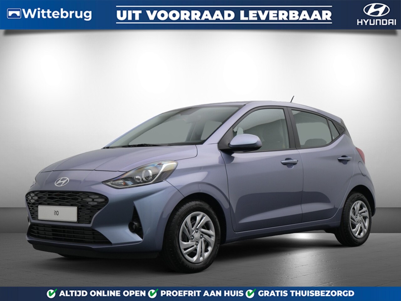 Hyundai i10 - 1.0 Premium Zeer Luxe uitvoering met Navigatie, Camera en Climate Control Uit voorraad lev - AutoWereld.nl