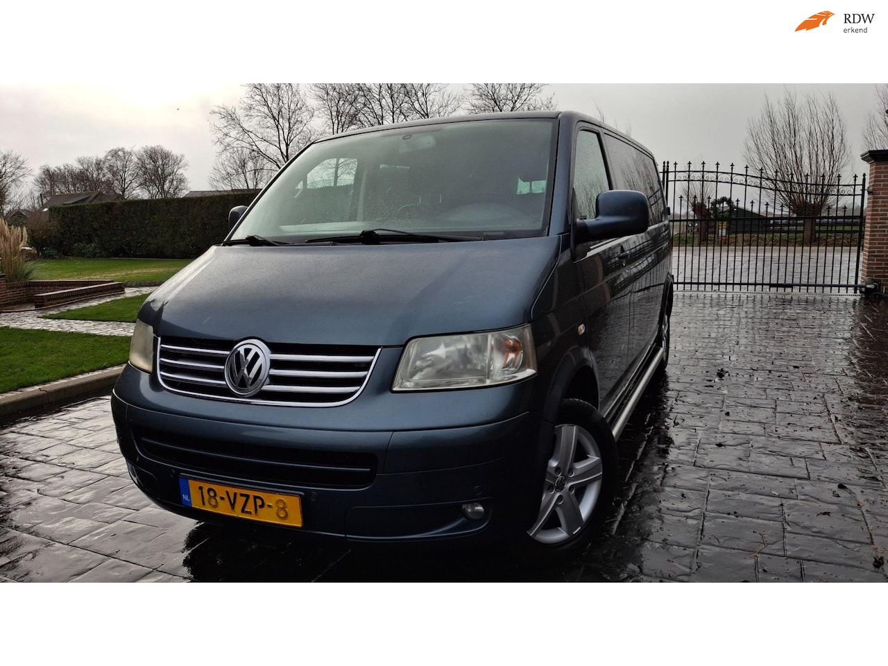 Volkswagen Transporter - 2.5 TDI 340 Dubbel Cabine Leder Automaat 6 pers Inruil Mogelijk - AutoWereld.nl