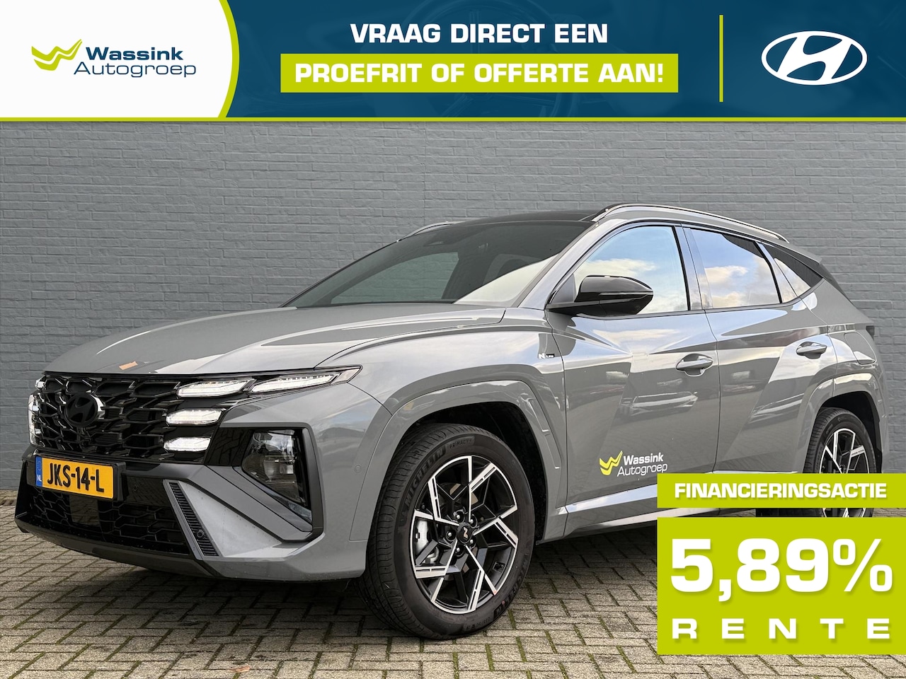 Hyundai Tucson - New 1.6 T-GDi HEV 238pk 2WD Aut N Line | DEMO | Stoelventilatie | Stoel & Stuurverwarming - AutoWereld.nl