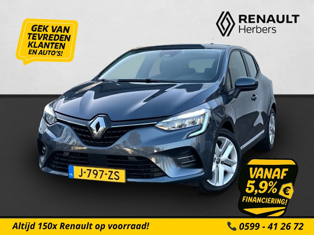 Renault Clio - 1.0 TCe Zen NAVI / CRUISE / BLEUTOOTH - AutoWereld.nl