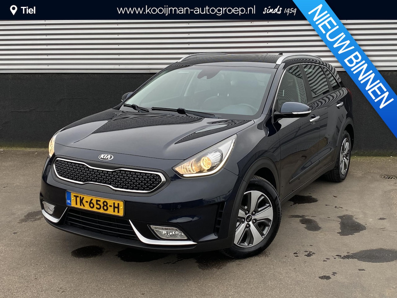 Kia Niro - 1.6 GDi Hybrid DynamicLine NL-auto, boekjes compleet, parkeersensoren, cruise control, nav - AutoWereld.nl