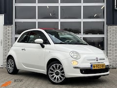 Fiat 500 C - 1.2 Lounge Airco/Radio-CD/Leder-Stof/Elek-Kap/Parkeersensor/16"/APK:10-2026
