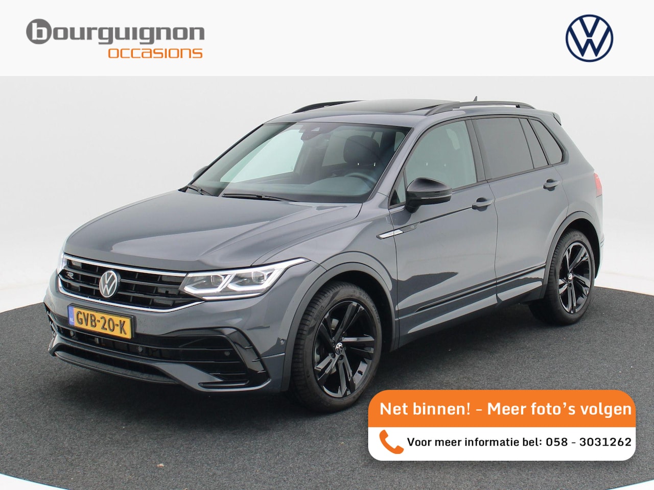 Volkswagen Tiguan - 1.5 TSi R-Line Business 150 Pk Automaat | Black Style | Panoramadak | Trekhaak | Virtual C - AutoWereld.nl