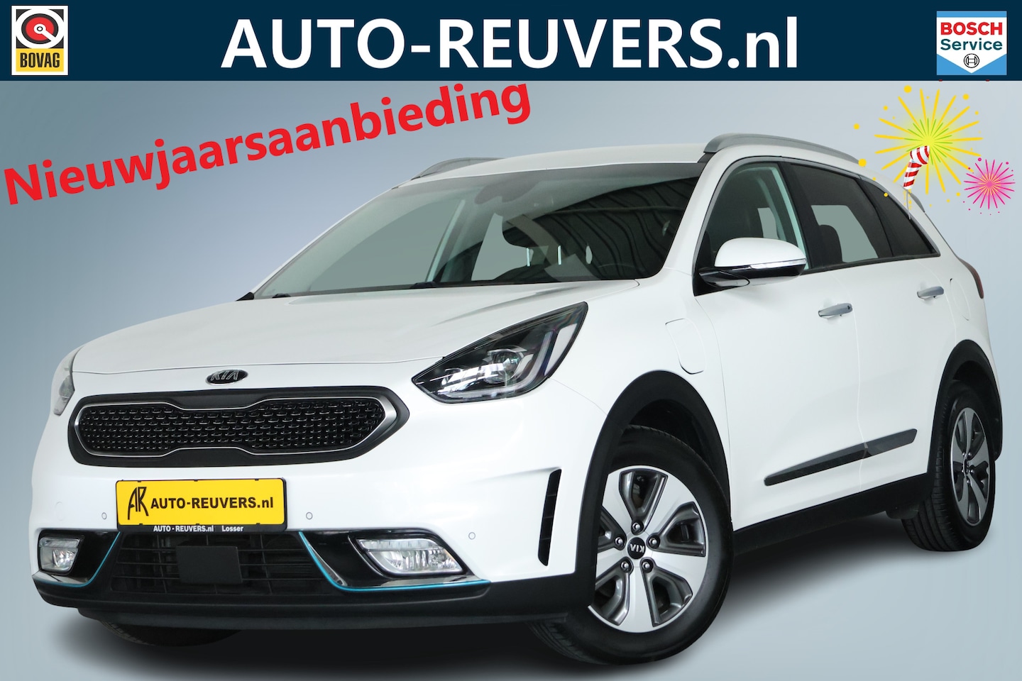 Kia Niro - 1.6 GDi PHEV DynamicPlusLine / LED / Leder / ACC / Navi / CarPlay - AutoWereld.nl