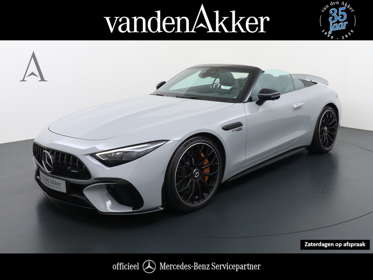 Mercedes-Benz SL-klasse Cabrio - AMG 63 4Matic+ 585pk // Keramische remmen // BTW-auto // Neuslift // AlpinGrau // AMG Nigh - AutoWereld.nl